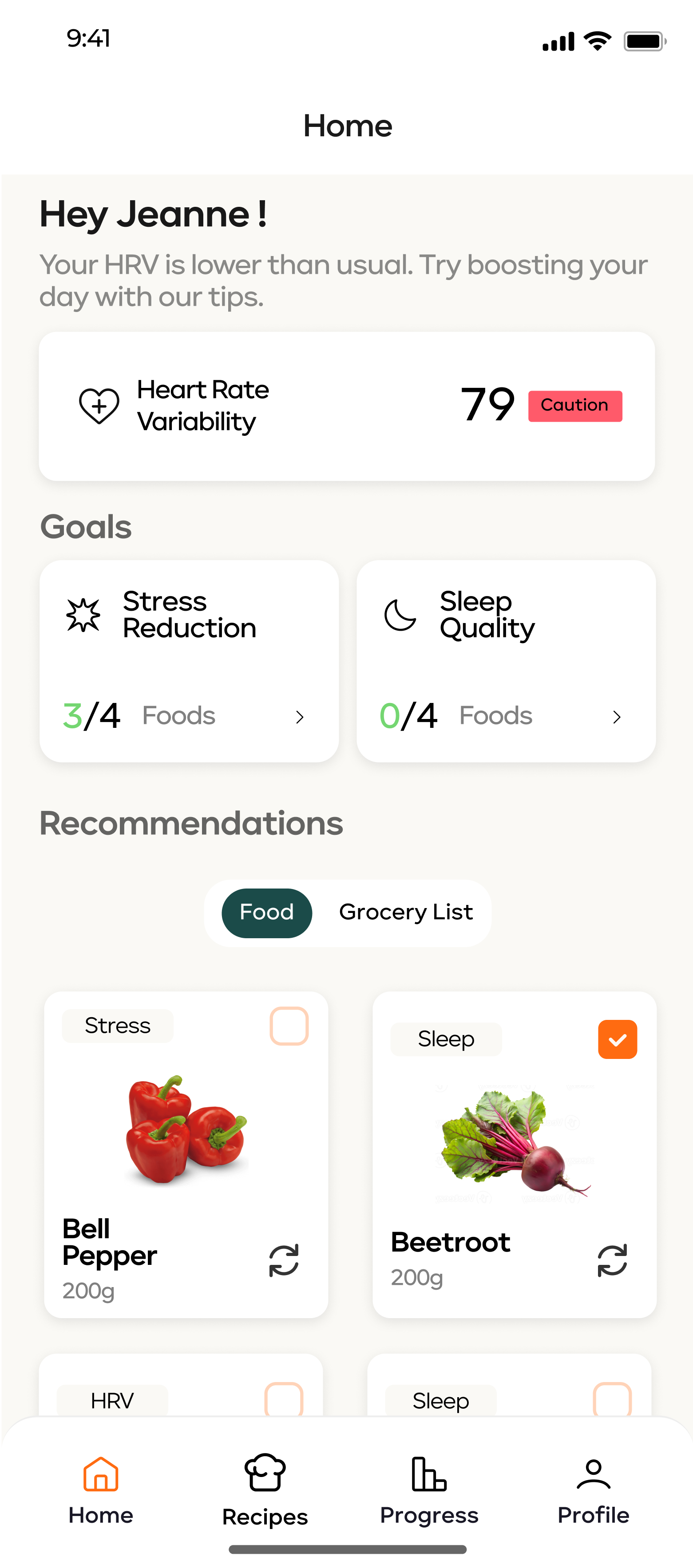 Daily Optimization Interface